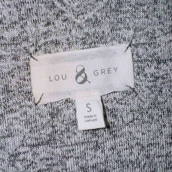 Lou & Grey Loft Gray Sleeveless Tie front Longline Tunic Lounge Top size small - Picture 4 of 6